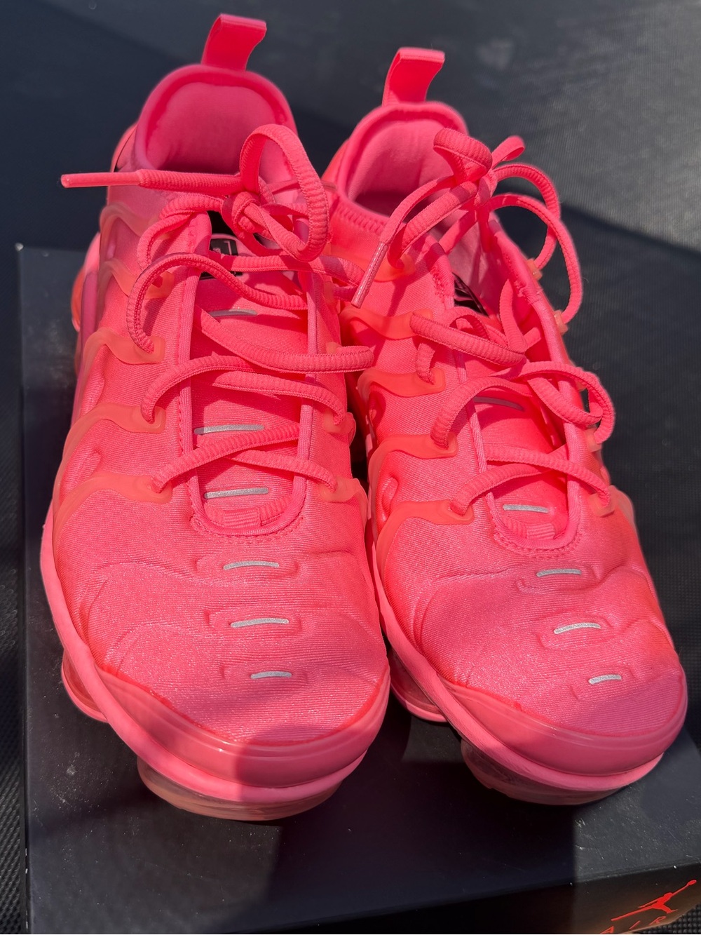 Nike Bright Pink VaporMax Plus Athletic Sneakers - Picture 11 of 13